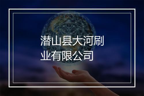 潜山县大河刷业有限公司