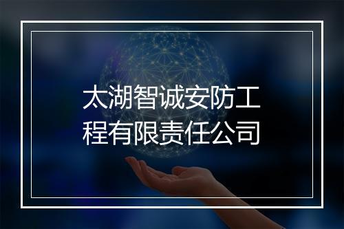 太湖智诚安防工程有限责任公司