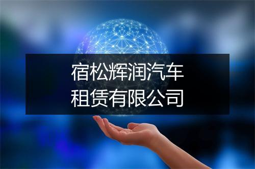 宿松辉润汽车租赁有限公司