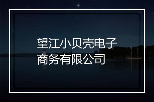 望江小贝壳电子商务有限公司