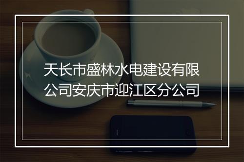 天长市盛林水电建设有限公司安庆市迎江区分公司