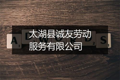 太湖县诚友劳动服务有限公司