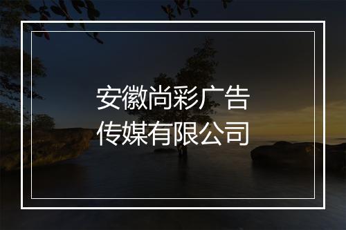 安徽尚彩广告传媒有限公司