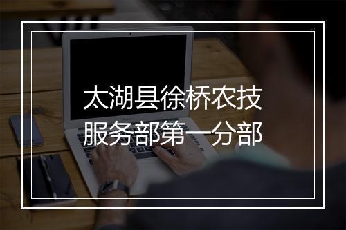 太湖县徐桥农技服务部第一分部