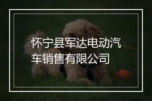 怀宁县军达电动汽车销售有限公司