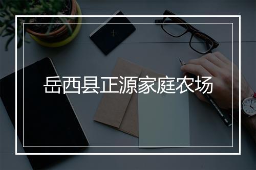 岳西县正源家庭农场