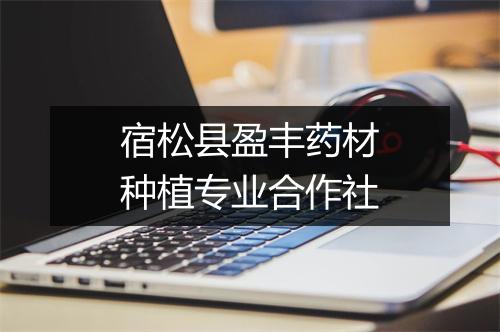 宿松县盈丰药材种植专业合作社