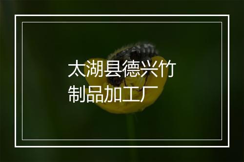 太湖县德兴竹制品加工厂