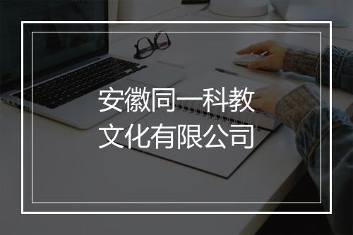 安徽同一科教文化有限公司