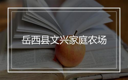 岳西县文兴家庭农场