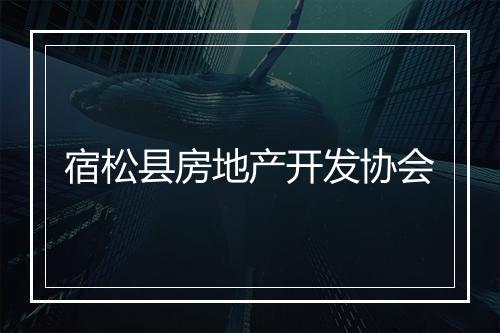 宿松县房地产开发协会