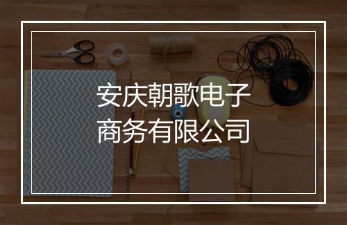 安庆朝歌电子商务有限公司