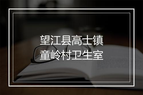 望江县高士镇童岭村卫生室