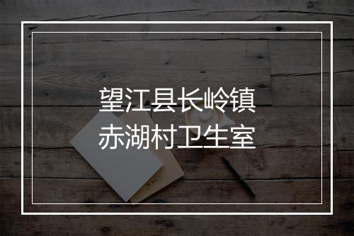 望江县长岭镇赤湖村卫生室