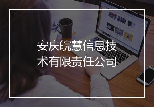 安庆皖慧信息技术有限责任公司