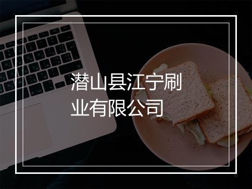 潜山县江宁刷业有限公司