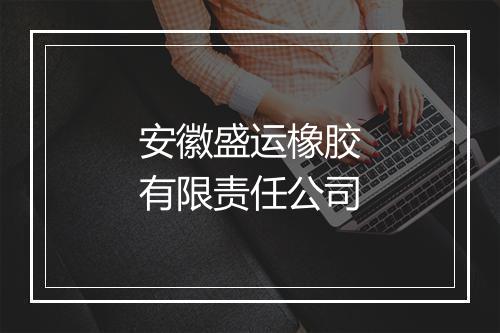 安徽盛运橡胶有限责任公司