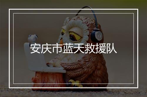 安庆市蓝天救援队