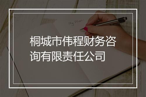 桐城市伟程财务咨询有限责任公司