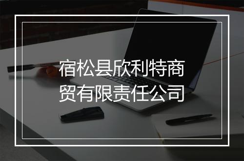 宿松县欣利特商贸有限责任公司