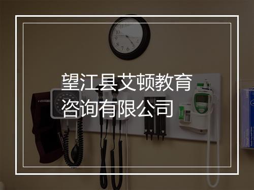 望江县艾顿教育咨询有限公司