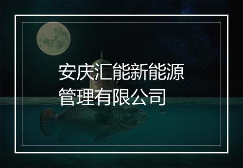 安庆汇能新能源管理有限公司