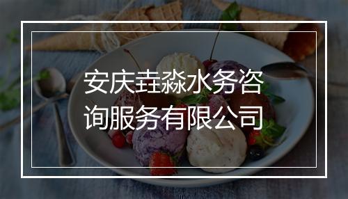 安庆垚淼水务咨询服务有限公司