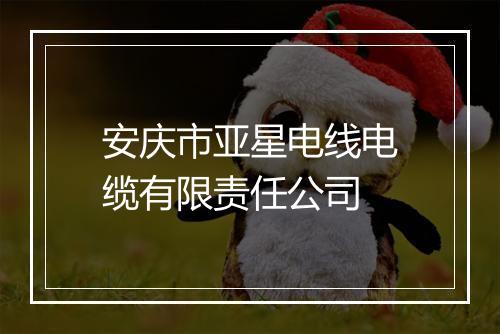 安庆市亚星电线电缆有限责任公司