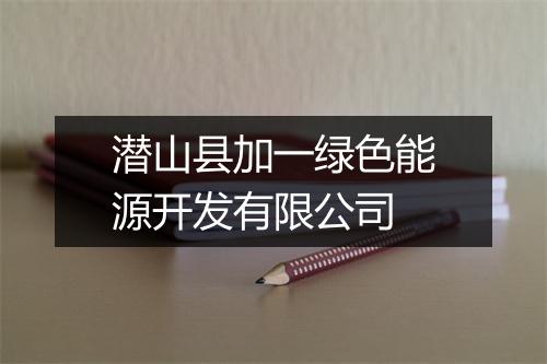潜山县加一绿色能源开发有限公司