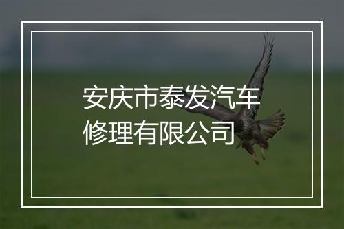 安庆市泰发汽车修理有限公司