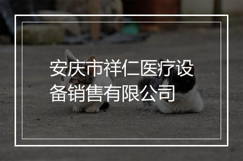 安庆市祥仁医疗设备销售有限公司