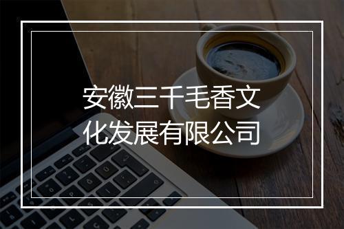 安徽三千毛香文化发展有限公司