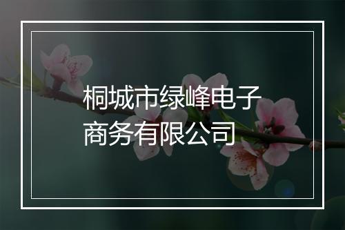 桐城市绿峰电子商务有限公司