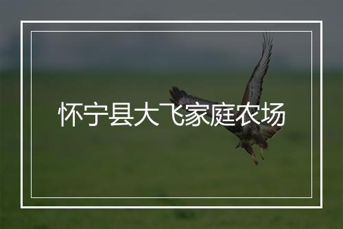 怀宁县大飞家庭农场