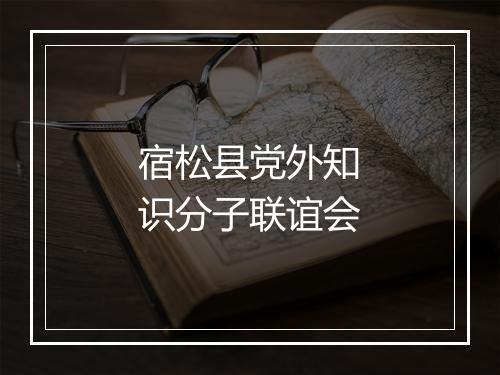 宿松县党外知识分子联谊会