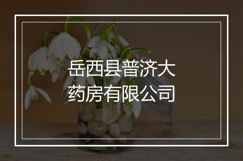 岳西县普济大药房有限公司
