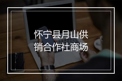 怀宁县月山供销合作社商场