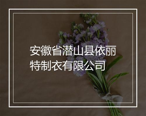 安徽省潜山县依丽特制衣有限公司
