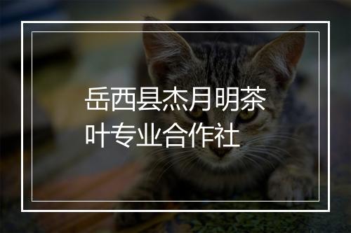 岳西县杰月明茶叶专业合作社