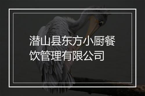 潜山县东方小厨餐饮管理有限公司