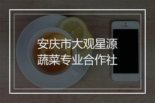 安庆市大观星源蔬菜专业合作社