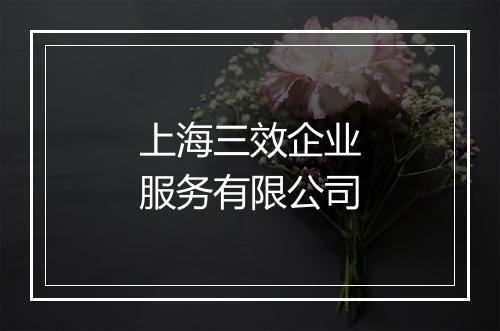 上海三效企业服务有限公司