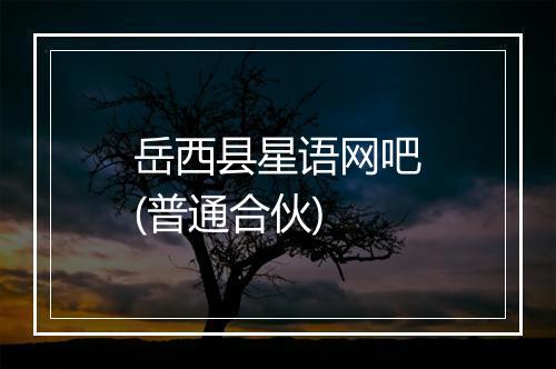 岳西县星语网吧(普通合伙)