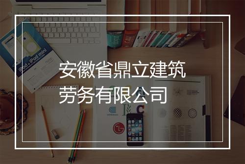 安徽省鼎立建筑劳务有限公司