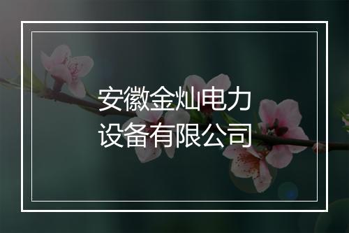 安徽金灿电力设备有限公司