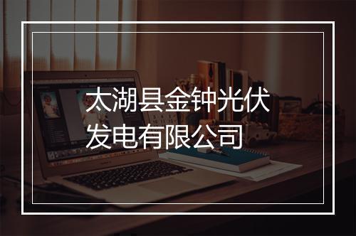 太湖县金钟光伏发电有限公司
