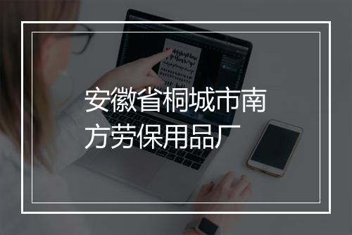 安徽省桐城市南方劳保用品厂