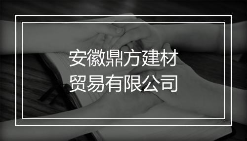 安徽鼎方建材贸易有限公司