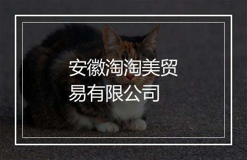 安徽淘淘美贸易有限公司