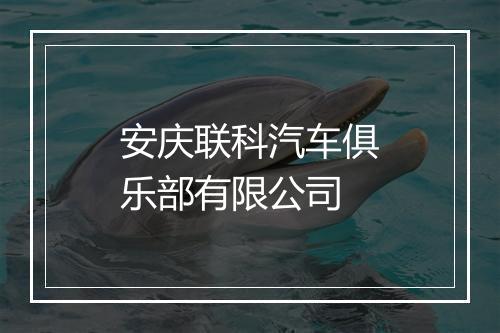 安庆联科汽车俱乐部有限公司